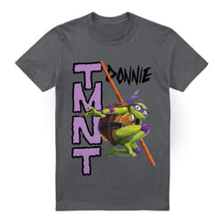 Teenage Mutant Ninja Turtles Mens Mutant Mayhem Donatello T-Shirt - XXL, Charcoal