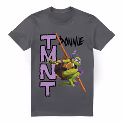 Teenage Mutant Ninja Turtles Mens Mutant Mayhem Donatello T-Shirt - 3XL, Charcoal