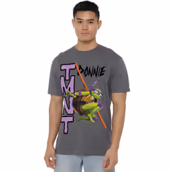 Teenage Mutant Ninja Turtles Mens Mutant Mayhem Donatello T-Shirt - 3XL, Charcoal