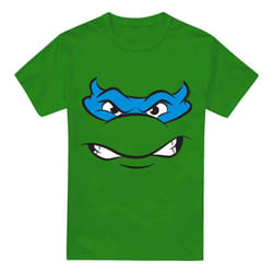 Teenage Mutant Ninja Turtles Mens Angry Leonardo T-Shirt - M, Kelly Green