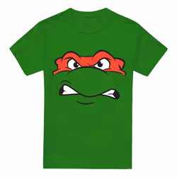 Teenage Mutant Ninja Turtles Mens Angry Raphael T-Shirt - 3XL, Kelly Green