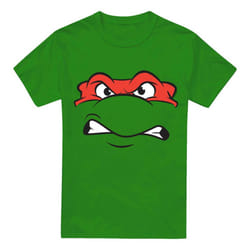 Teenage Mutant Ninja Turtles Mens Angry Raphael T-Shirt - 3XL, Kelly Green