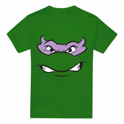 Teenage Mutant Ninja Turtles Mens Angry Donatello T-Shirt - S, Kelly Green