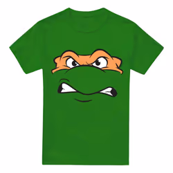Teenage Mutant Ninja Turtles Mens Angry Michelangelo T-Shirt - 4XL, Kelly Green
