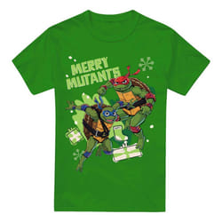 Teenage Mutant Ninja Turtles Mens Merry Mutants Christmas T-Shirt - 4XL, Kelly Green