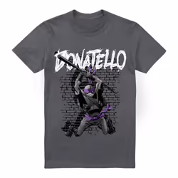 Teenage Mutant Ninja Turtles Mens Donatello T-Shirt - 4XL, Charcoal
