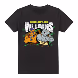 Teenage Mutant Ninja Turtles Mens Chillin Like Villains T-Shirt - 3XL, Black