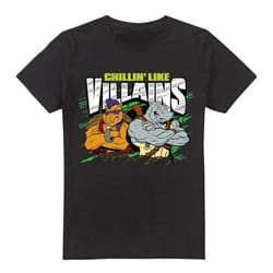 Teenage Mutant Ninja Turtles Mens Chillin Like Villains T-Shirt - 3XL, Black