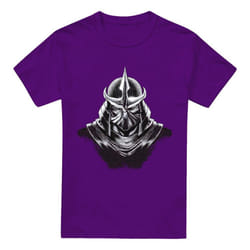 Teenage Mutant Ninja Turtles Mens Shredder Head T-Shirt - XXL, Purple