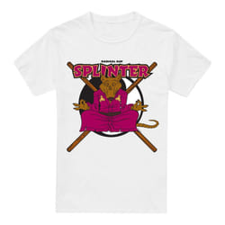 Teenage Mutant Ninja Turtles Mens Radical Rat Splinter T-Shirt - XL, White