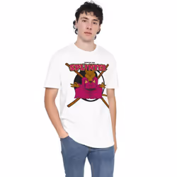 Teenage Mutant Ninja Turtles Mens Radical Rat Splinter T-Shirt - XL, White