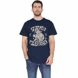 Teenage Mutant Ninja Turtles Mens Ninja Warrior T-Shirt - 4XL, Navy