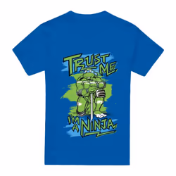 Teenage Mutant Ninja Turtles Mens Trust Me I'm A Ninja T-Shirt - L, Royal Blue