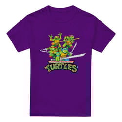 Teenage Mutant Ninja Turtles Mens Arcade Retro T-Shirt - 4XL, Purple