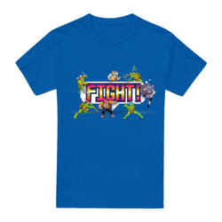 Teenage Mutant Ninja Turtles Mens Arcade Fight T-Shirt - 4XL, Royal Blue