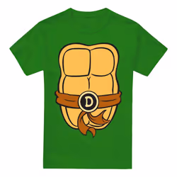 Teenage Mutant Ninja Turtles Mens Donatello Chest T-Shirt - 3XL, Kelly Green
