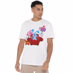 Blue's Clues & You! Mens Friends Forever T-Shirt - 3XL, White