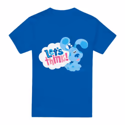 Blue's Clues & You! Mens Let's Think T-Shirt - M, Royal Blue