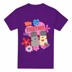 Blue's Clues & You! Mens Salt And Pepper T-Shirt - S, Purple