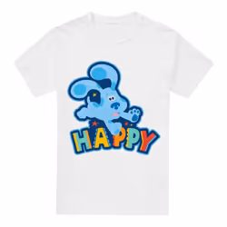 Blue's Clues & You! Mens Happy Puppy T-Shirt - 5XL, White