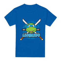 Teenage Mutant Ninja Turtles Mens Since 1984 Leonardo T-Shirt - 4XL, Royal Blue
