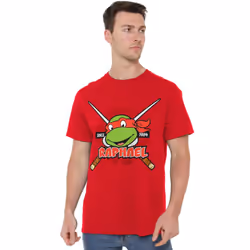 Teenage Mutant Ninja Turtles Mens Since 1984 Raphael T-Shirt - 3XL, Red