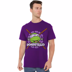 Teenage Mutant Ninja Turtles Mens Since 1984 Donatello T-Shirt - 4XL, Purple