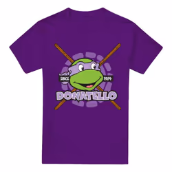 Teenage Mutant Ninja Turtles Mens Since 1984 Donatello T-Shirt - XXL, Purple