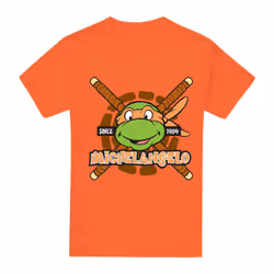 Teenage Mutant Ninja Turtles Mens Since 1984 Michelangelo T-Shirt - S, Orange