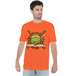 Teenage Mutant Ninja Turtles Mens Since 1984 Michelangelo T-Shirt - 4XL, Orange