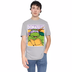 Teenage Mutant Ninja Turtles Mens Donatello T-Shirt - XXL, Sport Heather