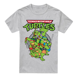 Teenage Mutant Ninja Turtles Mens Group T-Shirt - 3XL, Sport Heather