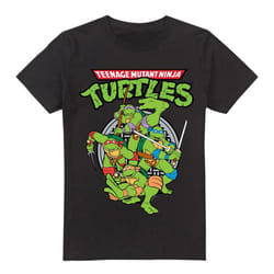 Teenage Mutant Ninja Turtles Mens Group T-Shirt - 4XL, Black