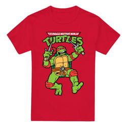 Teenage Mutant Ninja Turtles Mens Raphael Retro T-Shirt - XL, Red