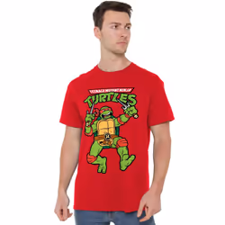 Teenage Mutant Ninja Turtles Mens Raphael Retro T-Shirt - 3XL, Red