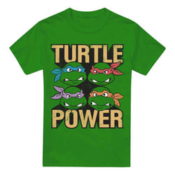 Teenage Mutant Ninja Turtles Mens Turtle Power T-Shirt - XL, Kelly Green