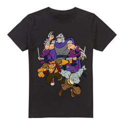 Teenage Mutant Ninja Turtles Mens Shredder And Foot Clan T-Shirt - M, Black