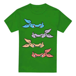 Teenage Mutant Ninja Turtles Mens Masks T-Shirt - 4XL, Kelly Green