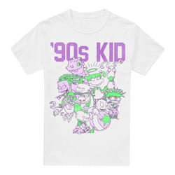 Nickelodeon Mens 90s Kid T-Shirt - XXL, White