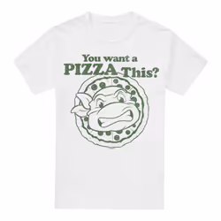 Teenage Mutant Ninja Turtles Mens You Want A Pizza Me T-Shirt - 3XL, White