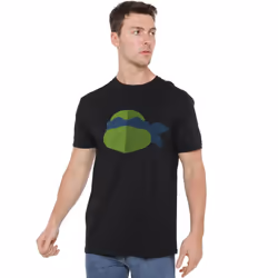 Teenage Mutant Ninja Turtles Mens Leonardo Face T-Shirt - 5XL, Black