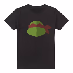 Teenage Mutant Ninja Turtles Mens Raphael Face T-Shirt - 3XL, Black
