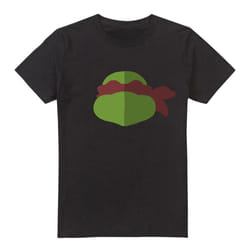 Teenage Mutant Ninja Turtles Mens Raphael Face T-Shirt - 3XL, Black