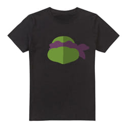 Teenage Mutant Ninja Turtles Mens Donatello Face T-Shirt - 4XL, Black