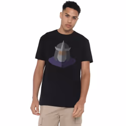 Teenage Mutant Ninja Turtles Mens Shredder Face T-Shirt - 3XL, Black