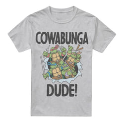 Teenage Mutant Ninja Turtles Mens Cowabunga Dude T-Shirt - M, Sport Heather