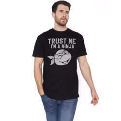 Teenage Mutant Ninja Turtles Mens Trust Me I'm A Ninja T-Shirt - 5XL, Black
