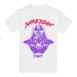 Teenage Mutant Ninja Turtles Mens Shreddin' Shredder T-Shirt - S, White
