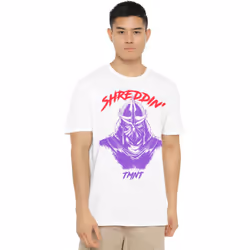 Teenage Mutant Ninja Turtles Mens Shreddin' Shredder T-Shirt - S, White