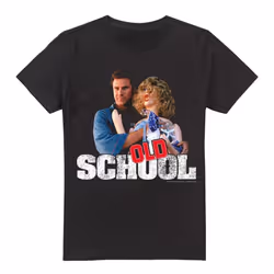Old School Mens Frank And Friend T-Shirt - XXL, Black